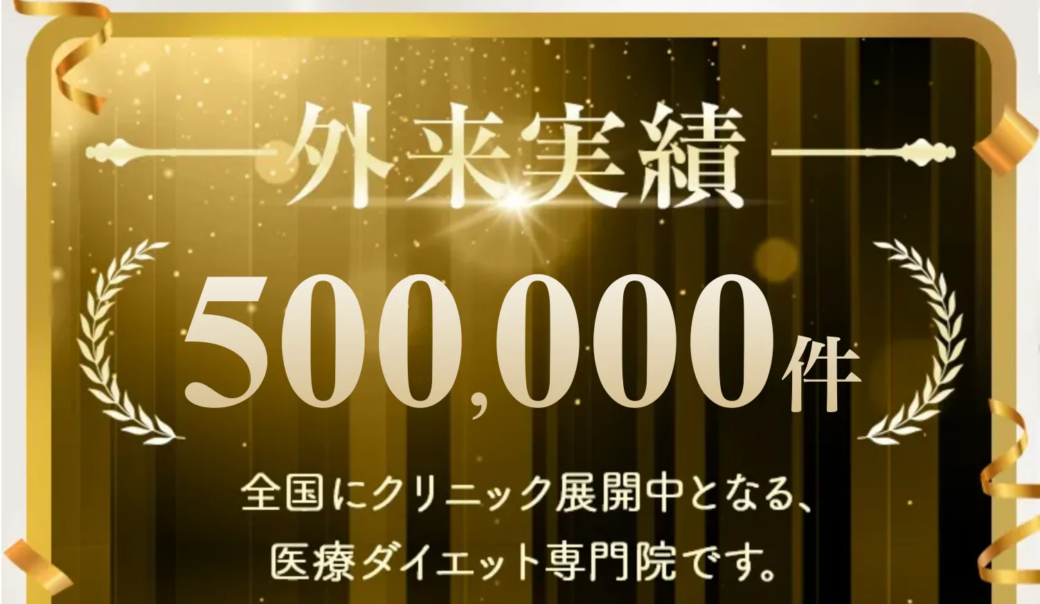 ディオクリニック 外来実績 500,000件