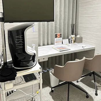 ARK SKIN CLINICのブレッシングを受ける前のカウンセリングルーム