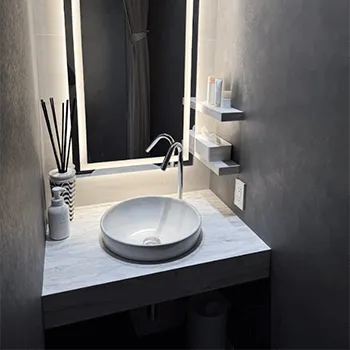 Tokyo Lift Clinicのブレッシングを受けた後のパウダールーム