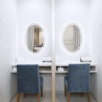 水の森美容クリニック 横浜院のプルリアルバイオスカルプチャーを受けた後のパウダールーム