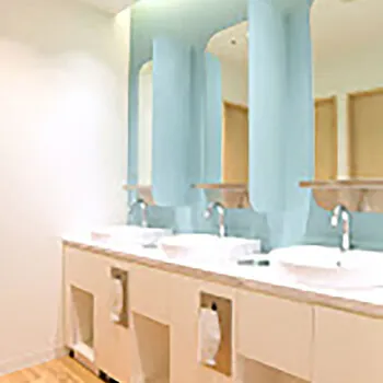 ビューティースキンクリニックの医療脱毛を受けた後のパウダールーム