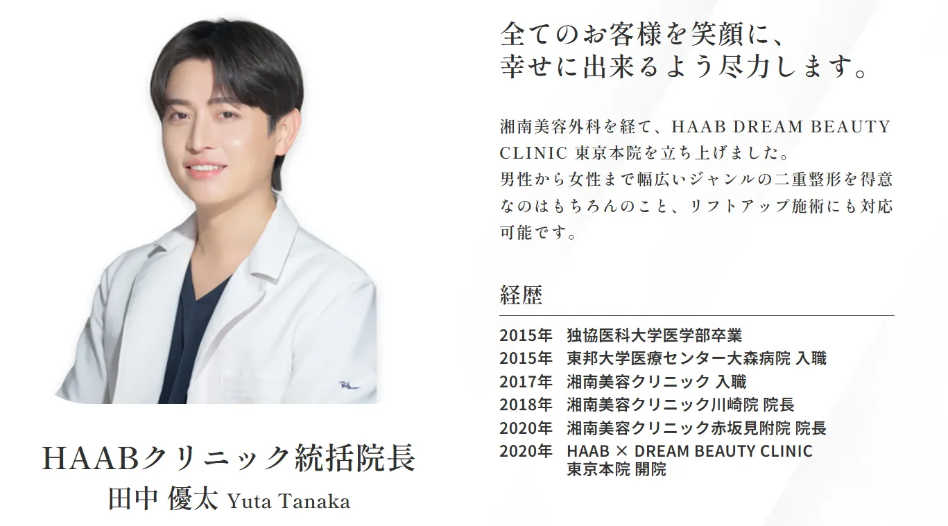 HAABクリニックの統括院長のプロフィール