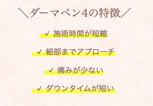 マリアクリニック ダーマペン4の特徴