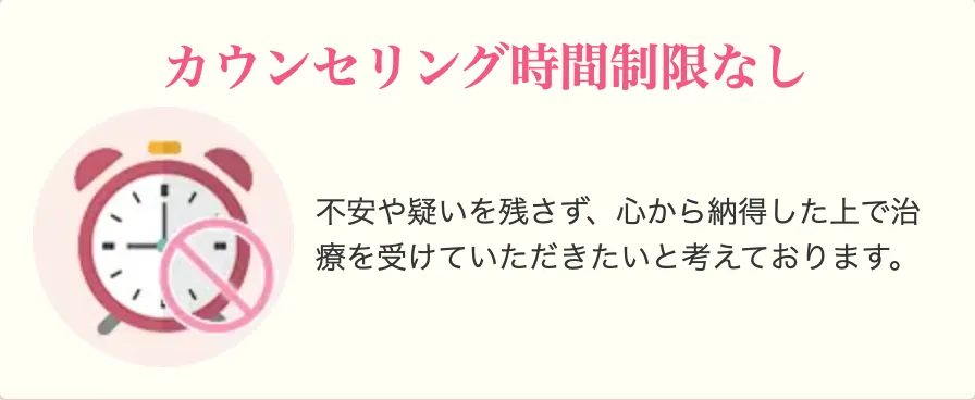 マリアクリニック カウンセリング時間制限なし