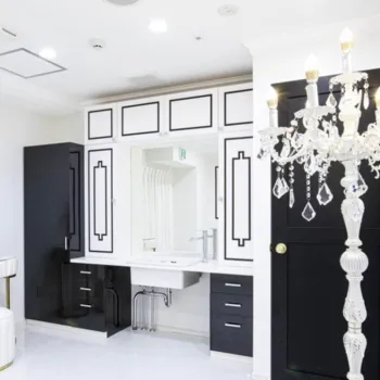 HAABクリニック 名古屋院の二重整形を受けた後のパウダールーム