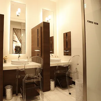 品川スキンクリニック 千葉院の脂肪冷却を受けた後のパウダールーム