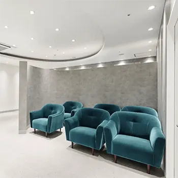 URARAクリニック 千葉付近2院の脂肪冷却を受ける前の待合室