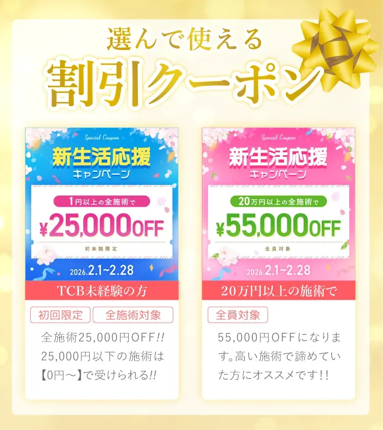  TCBの80,000円クーポン｜割引クーポン