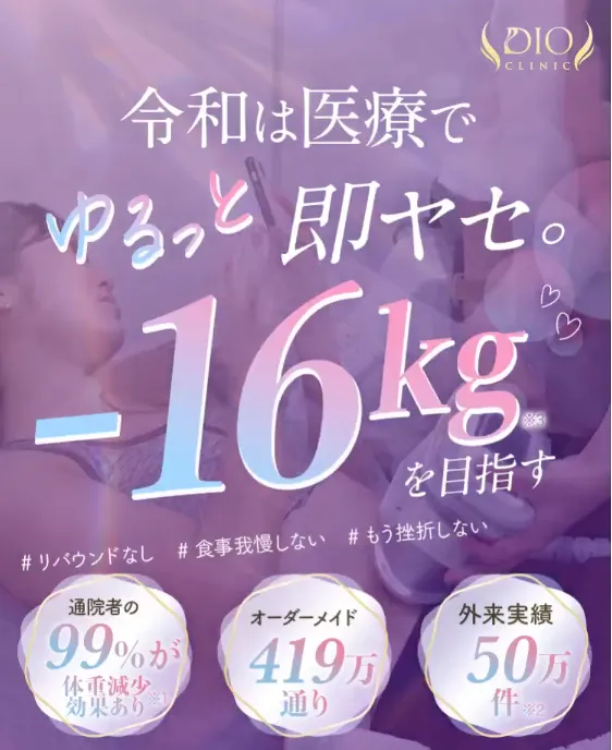 ディオクリニックのマンジャロ1ヶ月分が無料