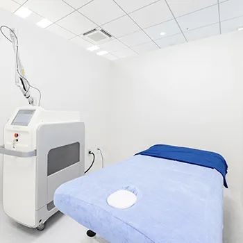 MYビューティクリニックの脂肪冷却を受ける施術室