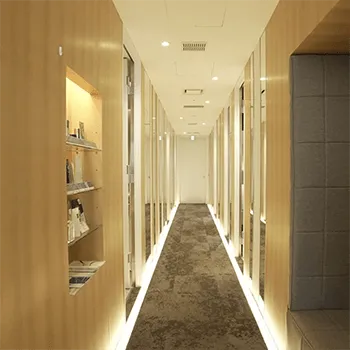 銀座プラタナクリニックの脂肪冷却を受ける前の廊下