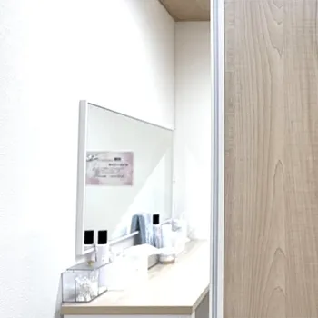 オルタ天神クリニック 池袋院の脂肪冷却を受けた後のパウダールーム