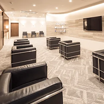 みずほクリニックの脂肪冷却を受ける前の待合室