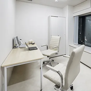 みずほクリニックの脂肪冷却を受ける前のカウンセリングルーム