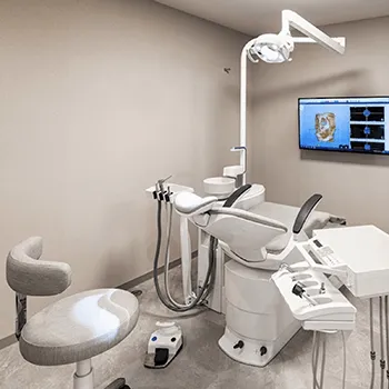 みずほクリニックの脂肪冷却を受ける施術室