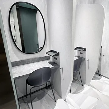 品川美容外科 池袋院の脂肪冷却を受けた後のパウダールーム