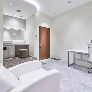 my place beauty clinicのブレッシングを受ける前のカウンセリングルーム
