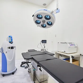 my place beauty clinicのブレッシングを受ける施術室