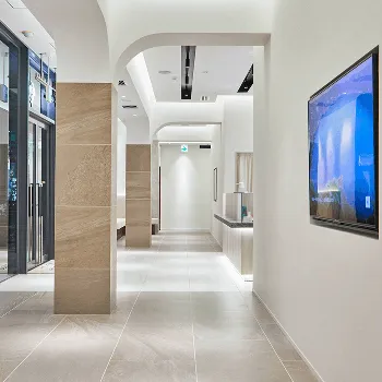 my place beauty clinicのブレッシングを受ける前の廊下