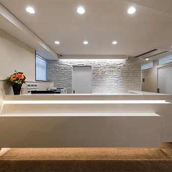 うめきた美容クリニックのブレッシングを受ける前の受付