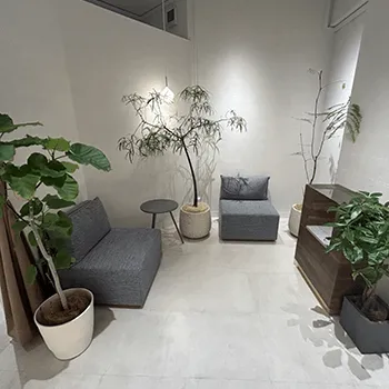 LIGHT CLINIC 新宿院の脂肪冷却を受ける前の待合室