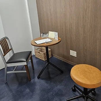 MDライズクリニック 新宿院の脂肪冷却を受ける前のカウンセリングルーム