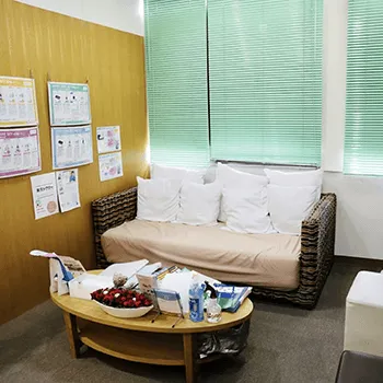 リオラビューティークリニック 千葉1院のミラドライを受ける前の待合室