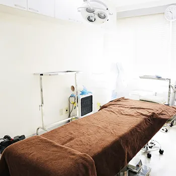 リオラビューティークリニック 千葉1院のミラドライを受ける施術室