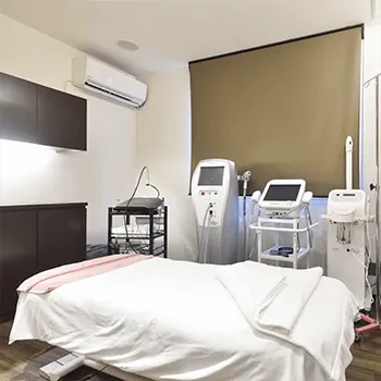 シャルムクリニックのミラドライを受ける施術室