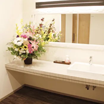 千葉スキンケアクリニックのミラドライを受けた後のパウダールーム