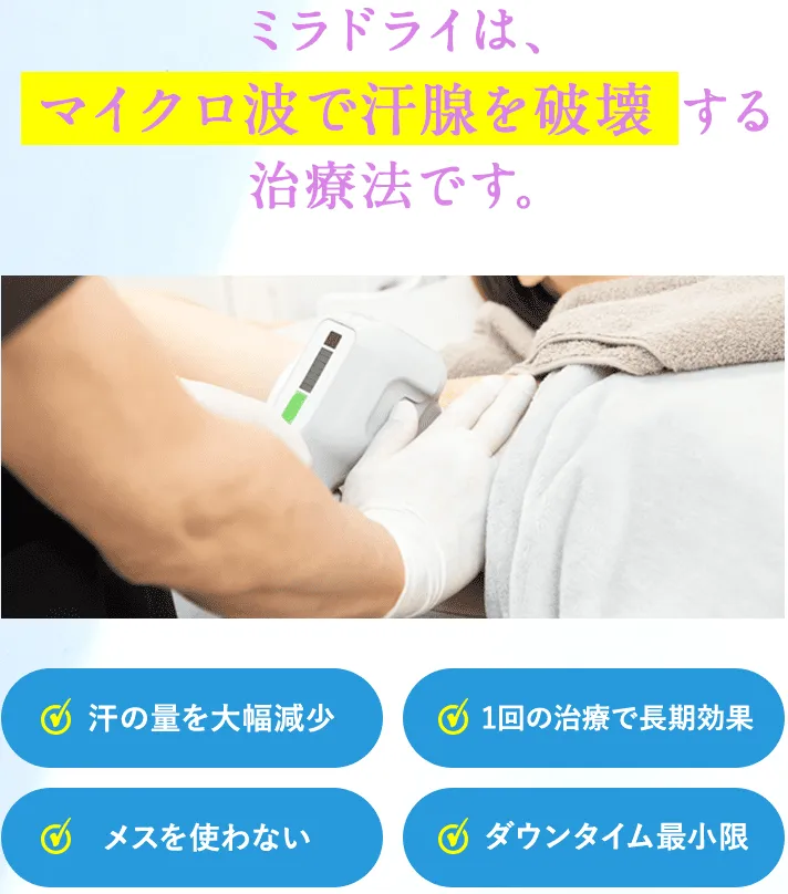 銀座でミラドライが安いおすすめの共立美容外科の施術の特徴