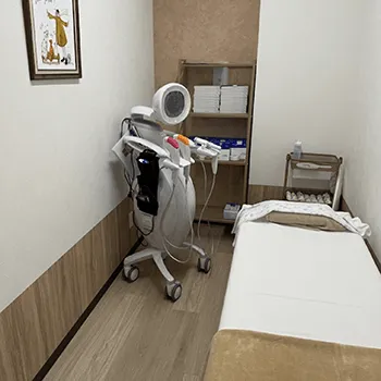 いしかわ皮ふ科・形成外科のミラドライを受ける施術室