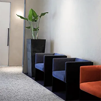 グレーススキンクリニックのミラドライを受ける前の待合室