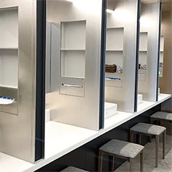 グレーススキンクリニックのミラドライを受けた後のパウダールーム