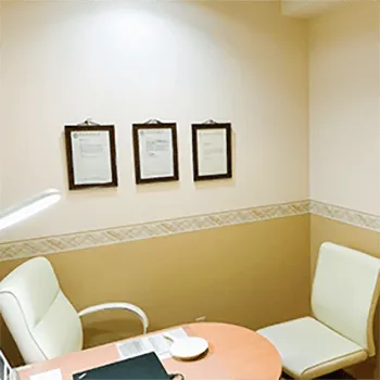 共立美容外科 岡山院のミラドライを受ける前のカウンセリングルーム
