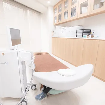 東京プラチナムクリニックのミラドライを受ける施術室