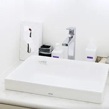 新宿ラクル美容外科クリニックのミラドライを受けた後のパウダールーム