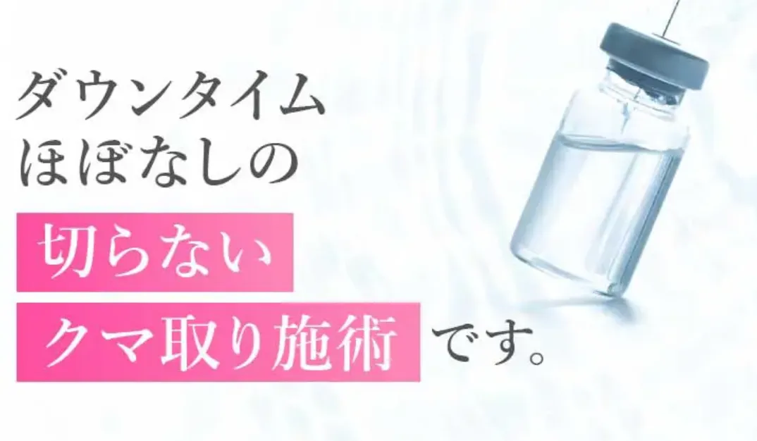 TCB クマ取り再生注射 ダウンタイムほぼなし