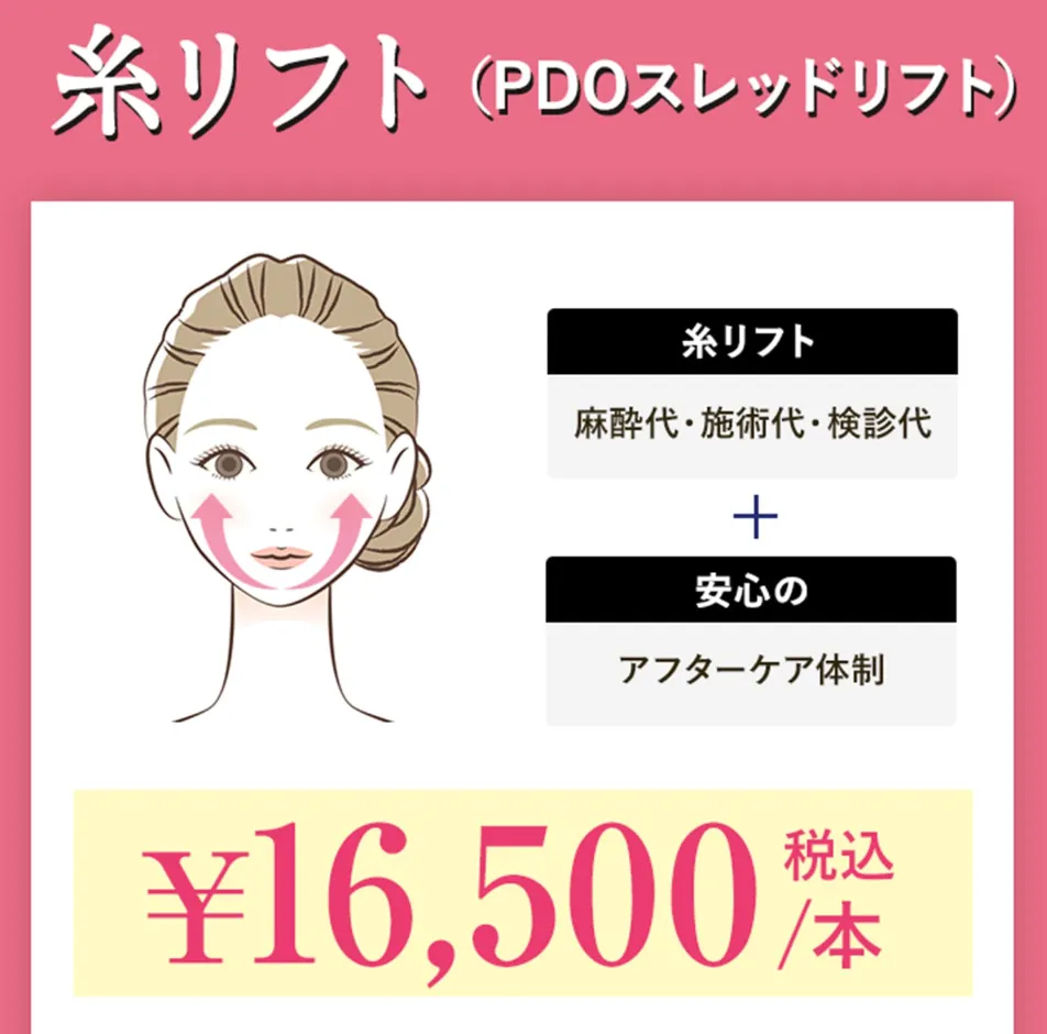 共立美容外科の糸リフトの口コミ評判!料金も徹底調査|共立リフトの料金