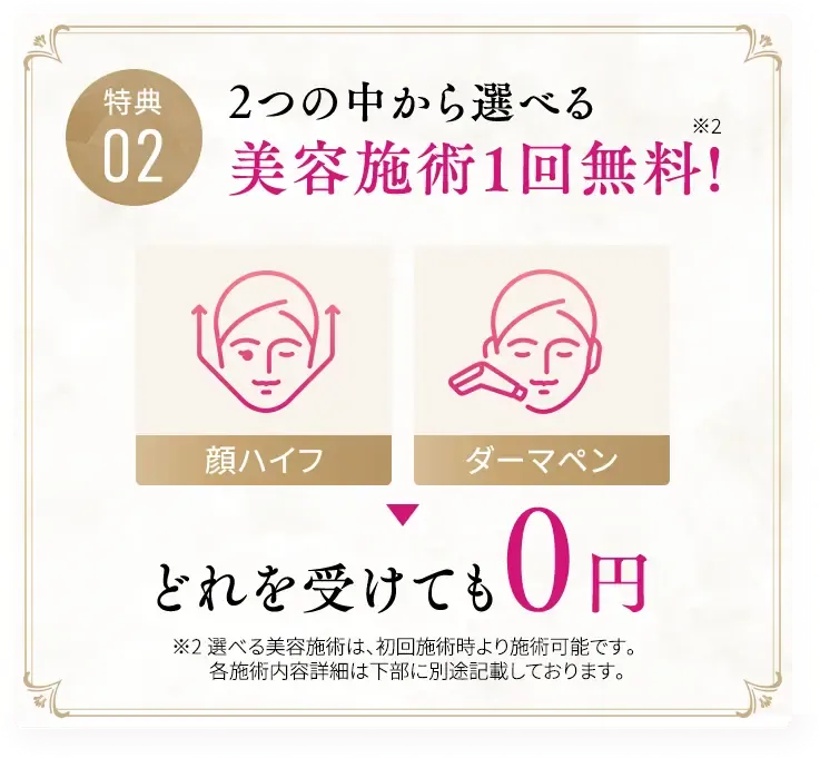 エミナルクリニックは美容施術1回無料
