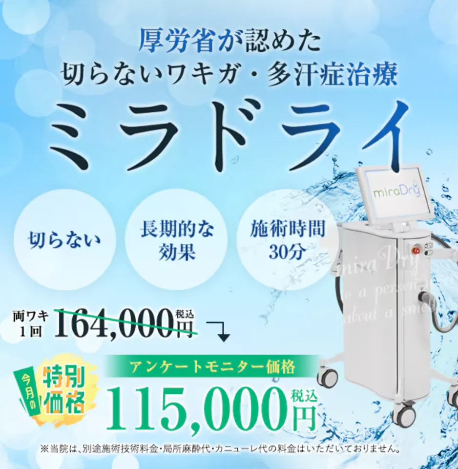 湘南美容クリニックのミラドライ