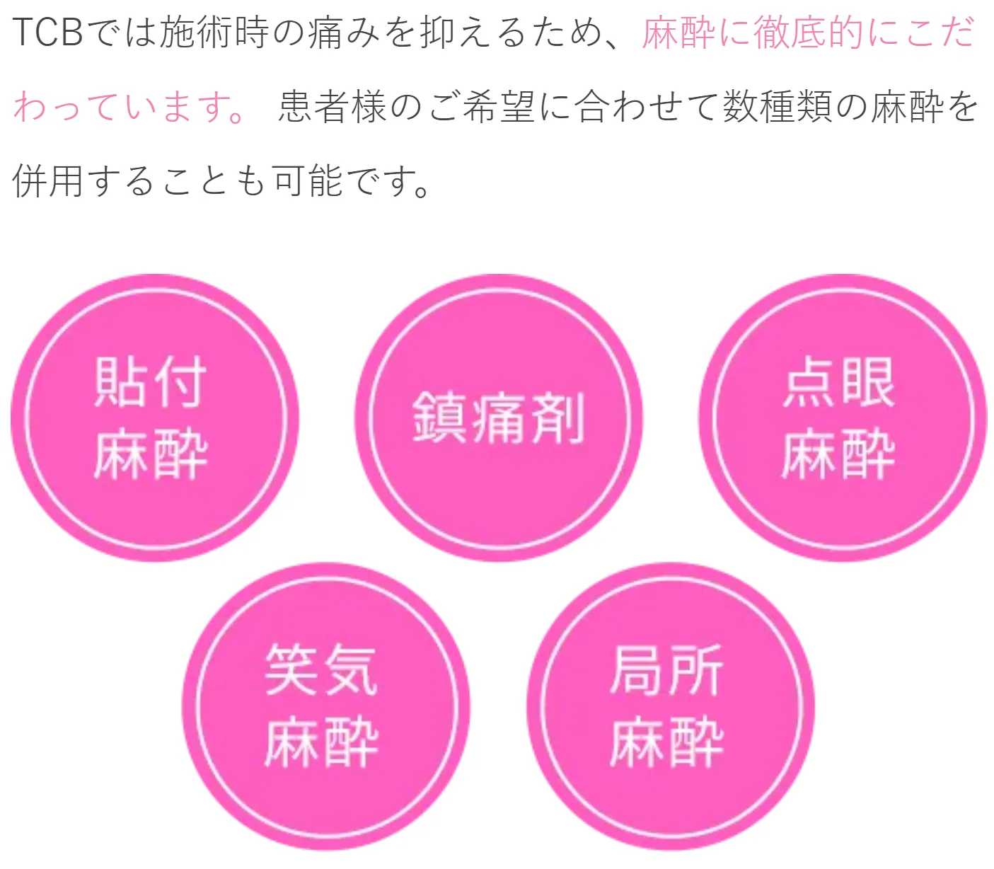 二重整形が無料で受けられると話題のTCBは麻酔にもこだわっている