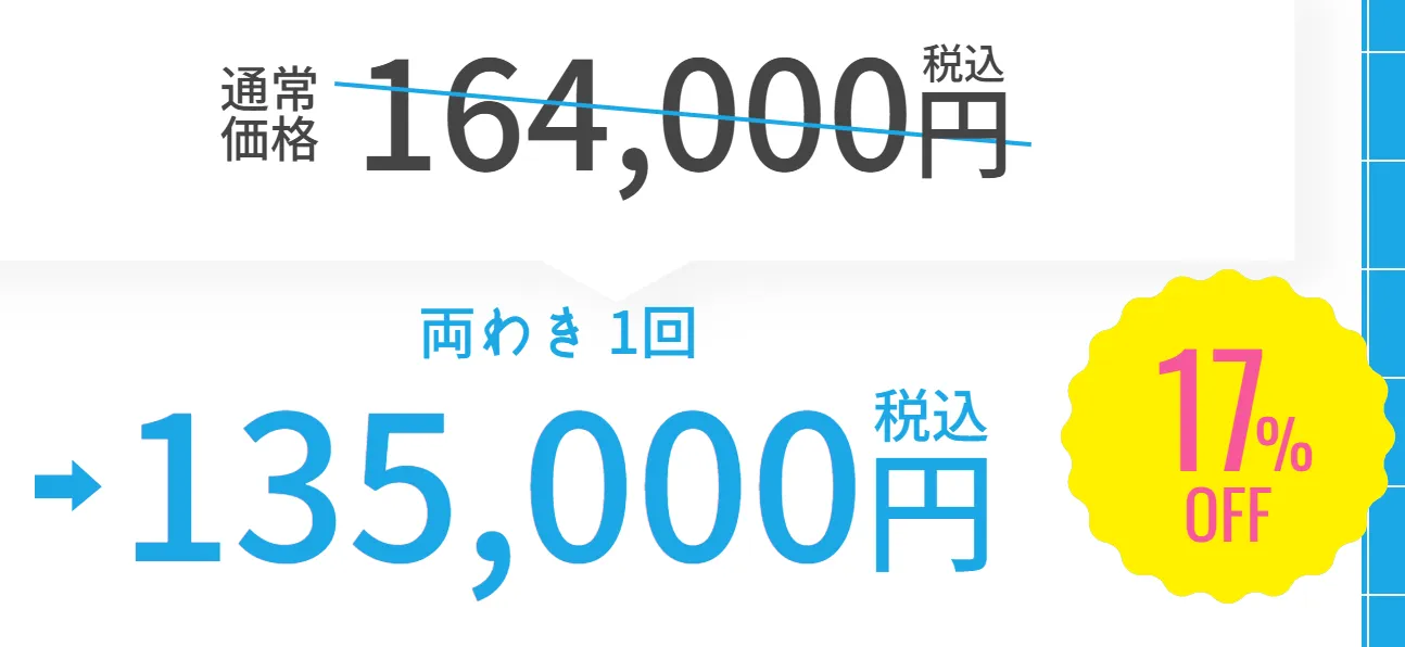 湘南美容クリニックのミラドライのキャンペーン・料金を徹底調査17％OFF