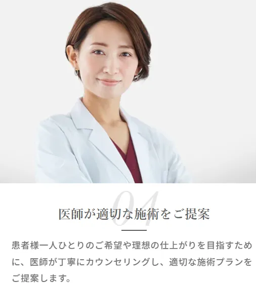 TCBは医師が最適な施術を提案