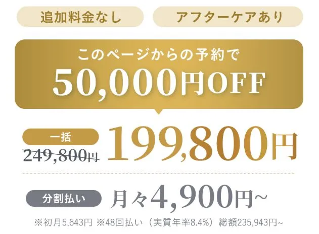 共立美容外科のミラドライ割引価格
