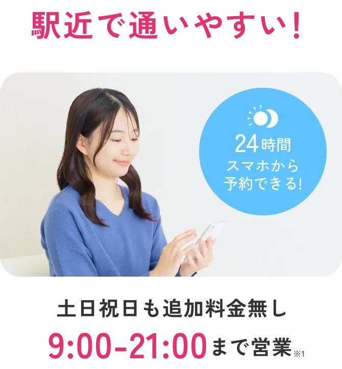 エミナルクリニックは駅チカ