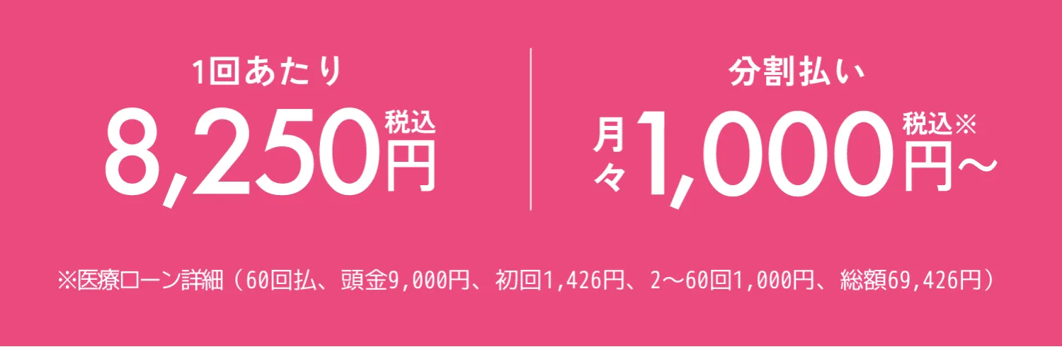 エミナルクリニックの料金設定