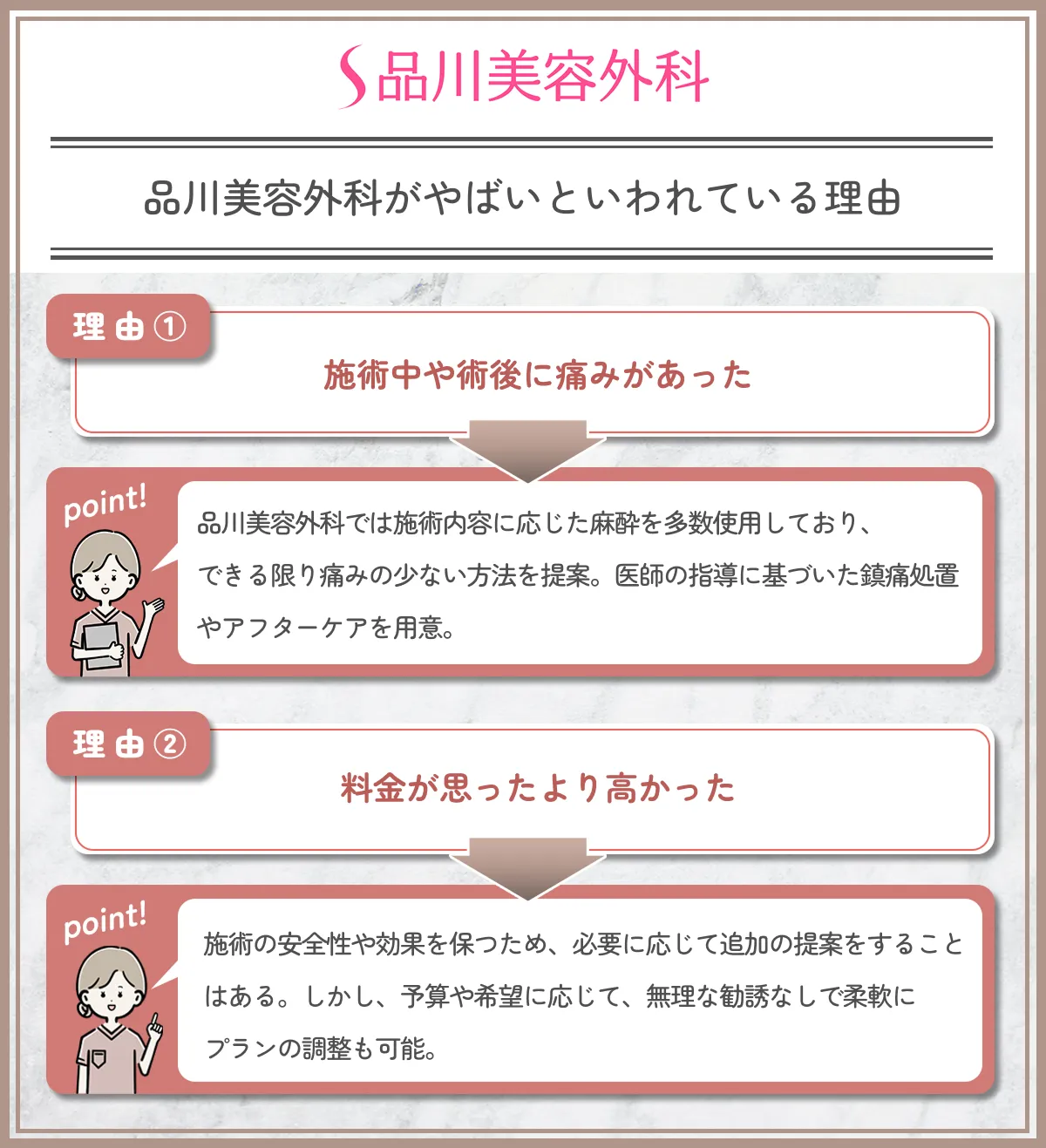 品川美容外科がやばいと言われている理由