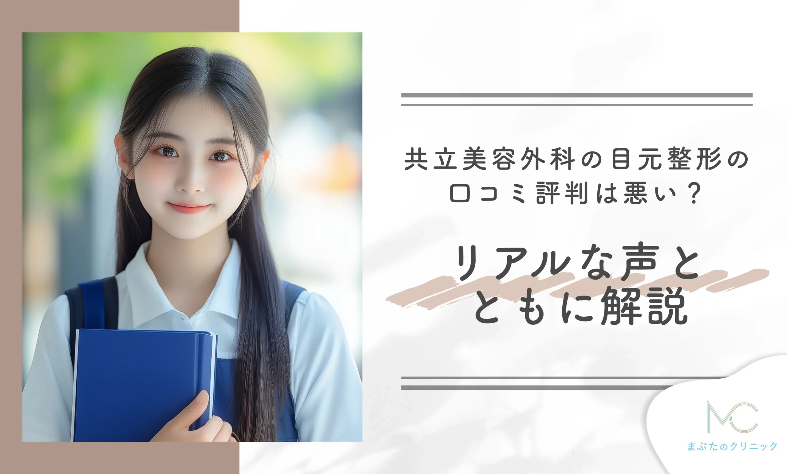 共立美容外科の目元整形の口コミ評判は悪い？リアルな声とともに解説