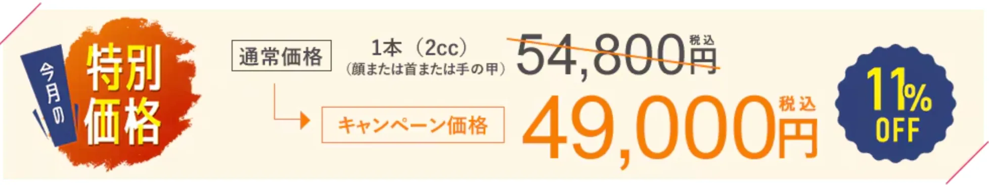 湘南美容クリニックのプロファイロの特別価格